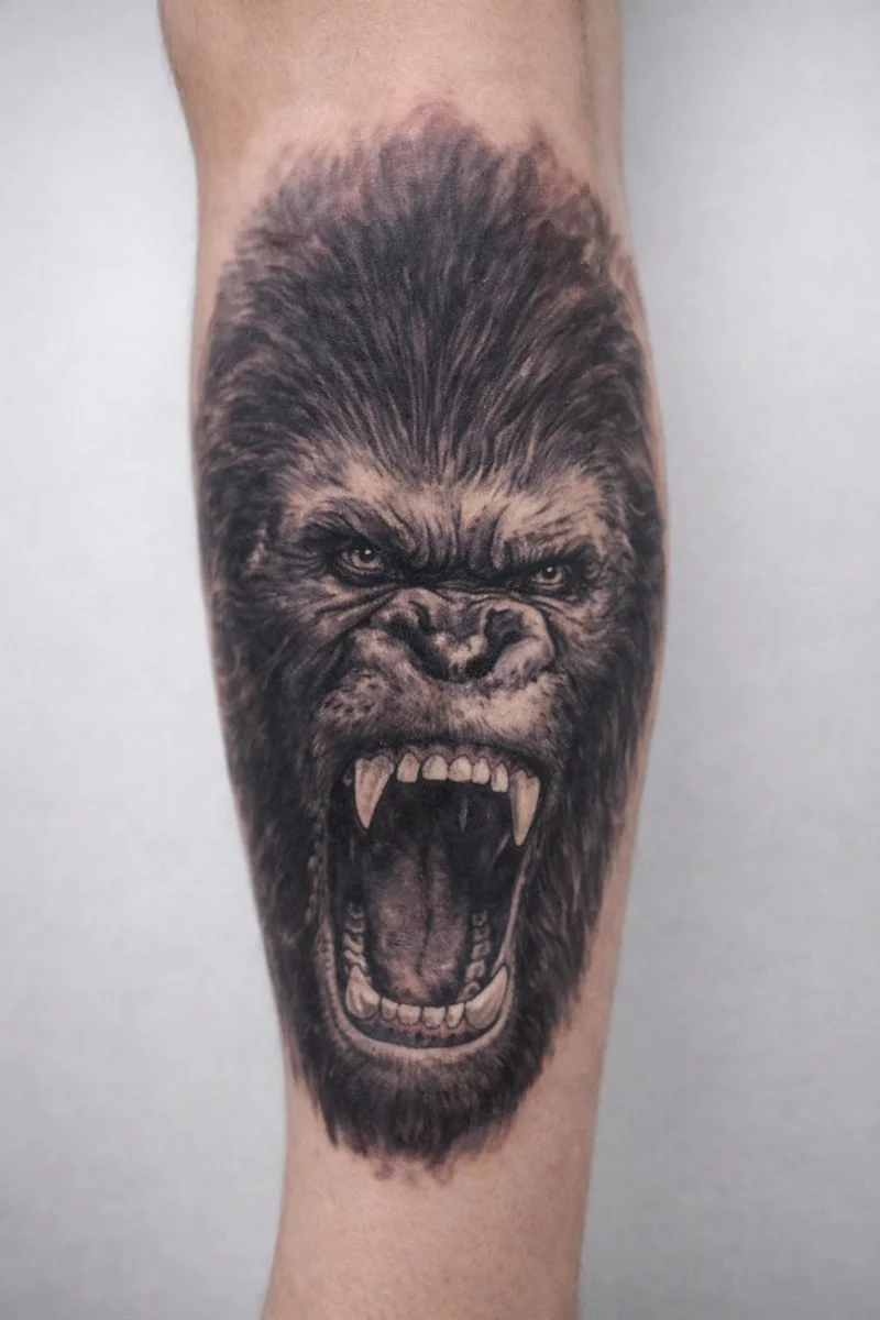 King Kong & Karakter Dövmesi